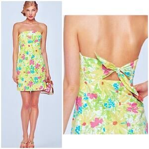 Lilly Pulitzer Franco Stapless Mini Dress Classic White Blue Eyed Girl 8